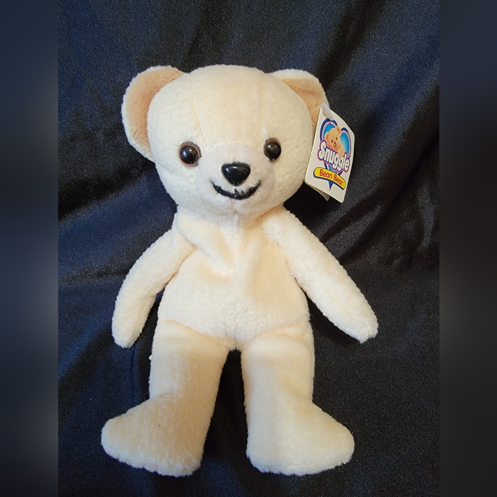 NEW 1999 Snuggle Bear Bean Bag Plush with tag Lever Brothers Co. Vintage